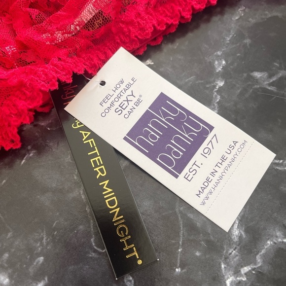 Hanky Panky After Midnight Panty Red - Picture 2 of 3